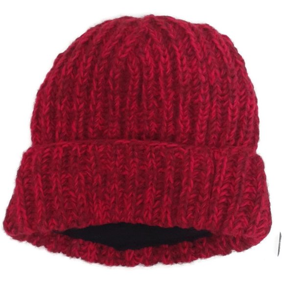 Unisex Adult Woolen Beanie Handknitted in Nepal using 100% Pure Wool - Picture 1 of 6
